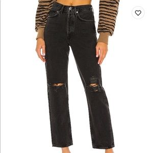 AGOLDE 90s mid rise loose jeans smokestack size 24